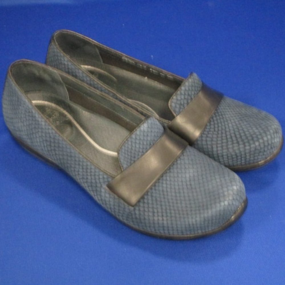 Dansko Blue Suede Oksana Marseille Loafer Sz 40